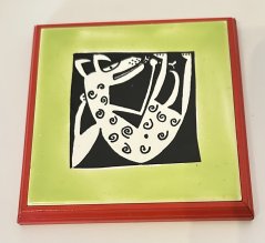 Porcelánová podložka Pejsek - mám na háku!