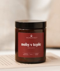 Sójová svíčka - Jablko a skořice Nohy v teple