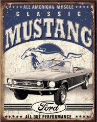 Plechová cedule Classic Mustang