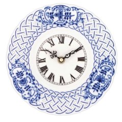 Porcelánové hodiny Cibulák prolamované