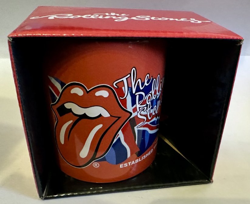 Keramický hrnek The Rolling Stones červený