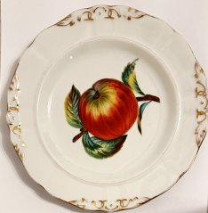 Porcelánový talíř k pověšení Jablíčko