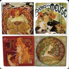 Keramické podtácky Alfons Mucha