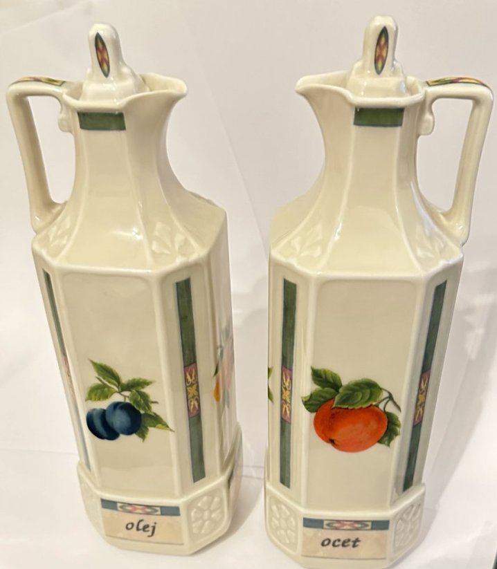 Porcelánová sada Olej Ocet Mary- Anne ovoce Leander